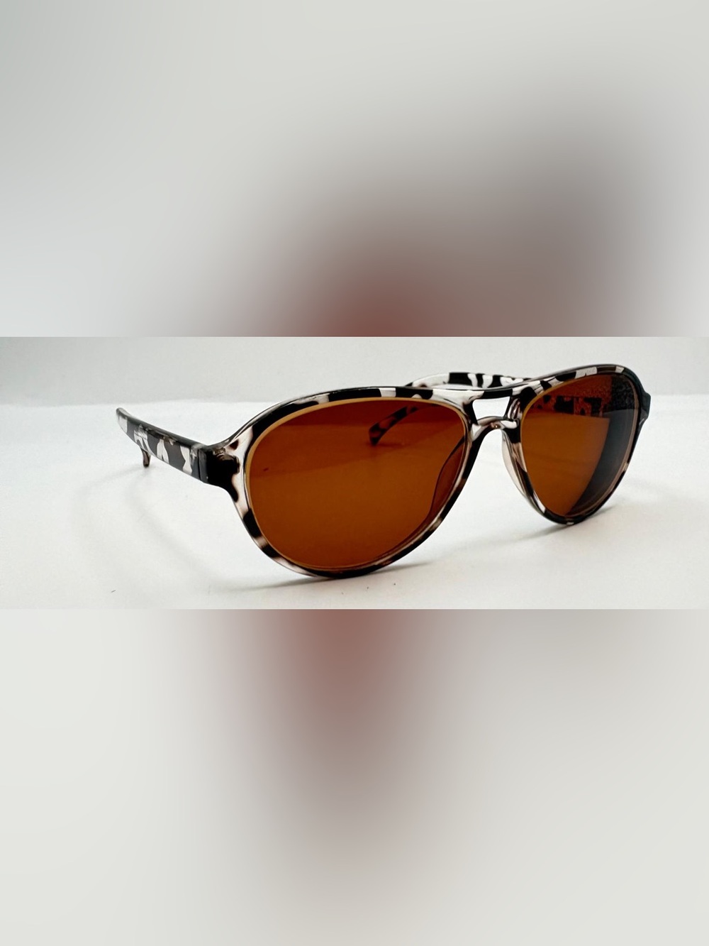 Zenni 236025 Brown Oval Sunglasses Frames Only